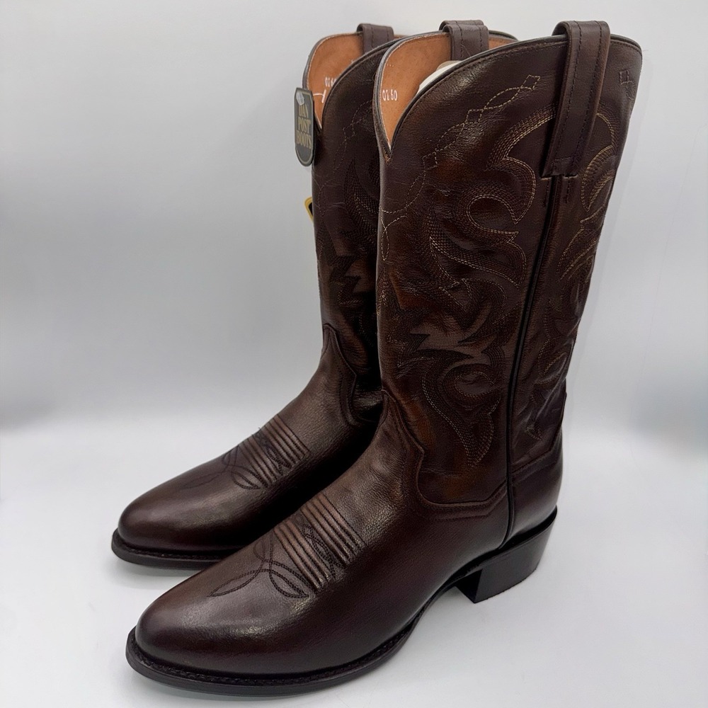 Dan‎ Post Milwaukee Cowboy Boots Men's Size 11.5 EW Wide Brown Leather